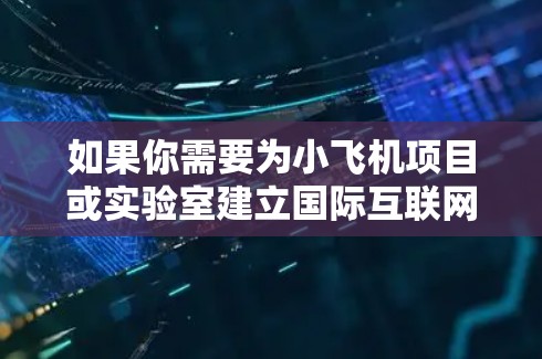 如果你需要为小飞机项目或实验室建立国际互联网线路,以下是一些科学上网的国际线路推荐,涵盖了主要的国际互联网服务提供商和线路选择 如果你需要为小飞机项目或实验室建立国际互联网线路,以下是一些科学上网的国际线路推荐,涵盖了主要的国际互联网服务提供商和线路选择