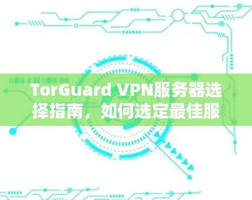 TorGuard VPN服务器选择指南,如何选定最佳服务器 TorGuard VPN服务器选择指南,如何选定最佳服务器