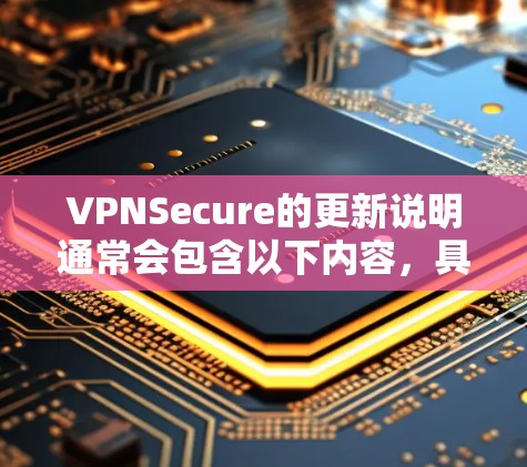 VPNSecure的更新说明通常会包含以下内容,具体内容可能因版本而异 VPNSecure的更新说明通常会包含以下内容,具体内容可能因版本而异
