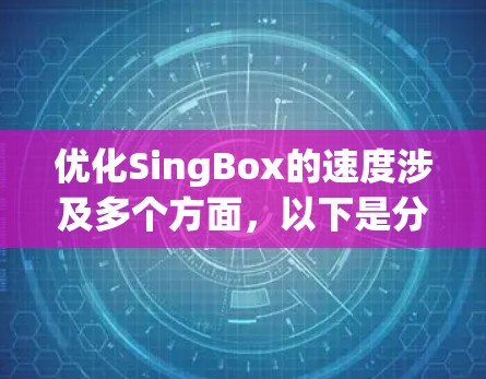 优化SingBox的速度涉及多个方面,以下是分步的优化方案 优化SingBox的速度涉及多个方面,以下是分步的优化方案