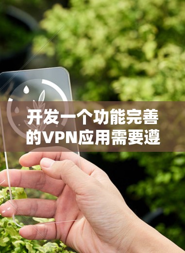 开发一个功能完善的VPN应用需要遵循以下步骤 开发一个功能完善的VPN应用需要遵循以下步骤