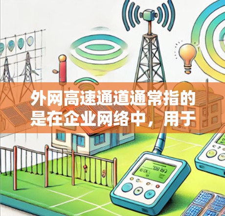 外网高速通道通常指的是在企业网络中，用于快速连接外网（即互联网）的专用通信通道。这种通道通常采用高速的网络传输技术，旨在提供高速度、低延迟的数据传输服务，确保企业内部网络与外部网络之间的高效通信