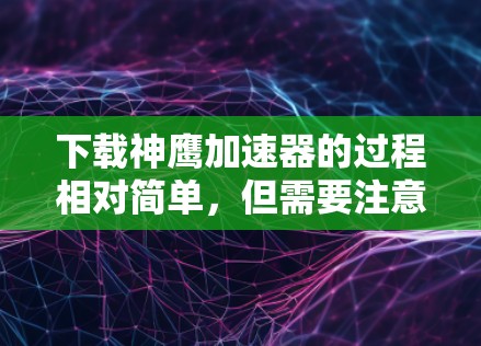 下载神鹰加速器的过程相对简单，但需要注意以下几点确保顺利和安全