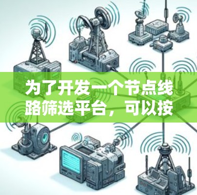 为了开发一个节点线路筛选平台,可以按照以下步骤进行 为了开发一个节点线路筛选平台,可以按照以下步骤进行