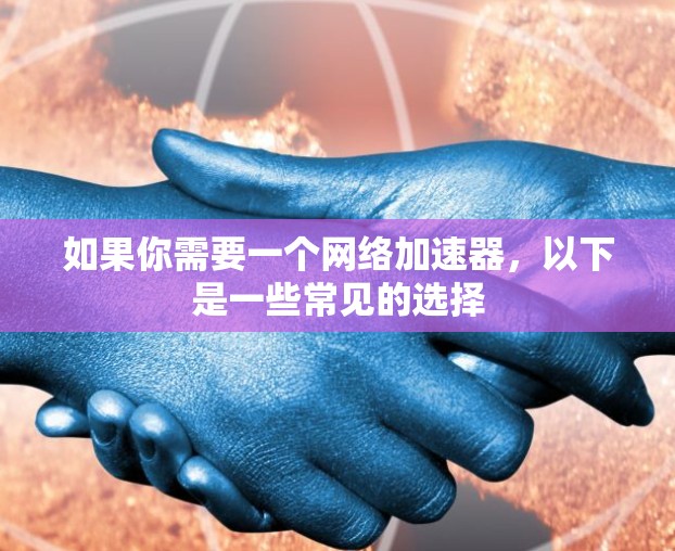 如果你需要一个网络加速器,以下是一些常见的选择 如果你需要一个网络加速器,以下是一些常见的选择