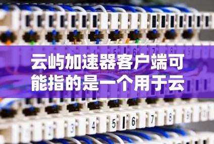 云屿加速器客户端可能指的是一个用于云计算或数据加速的客户端软件。具体功能和使用方法取决于所使用的平台或服务,但以下是一些通用的信息和可能的解释 云屿加速器客户端可能指的是一个用于云计算或数据加速的客户端软件。具体功能和使用方法取决于所使用的平台或服务,但以下是一些通用的信息和可能的解释
