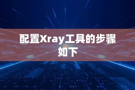 配置Xray工具的步骤如下 配置Xray工具的步骤如下