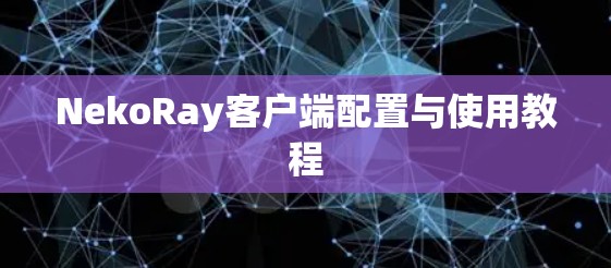 NekoRay客户端配置与使用教程 NekoRay客户端配置与使用教程