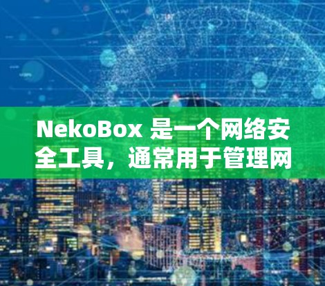 NekoBox 是一个网络安全工具,通常用于管理网络流量、防火墙设置和网络访问控制。规则设置是确保网络安全和管理网络访问的重要部分。以下是一些常见的规则设置建议 NekoBox 是一个网络安全工具,通常用于管理网络流量、防火墙设置和网络访问控制。规则设置是确保网络安全和管理网络访问的重要部分。以下是一些常见的规则设置建议